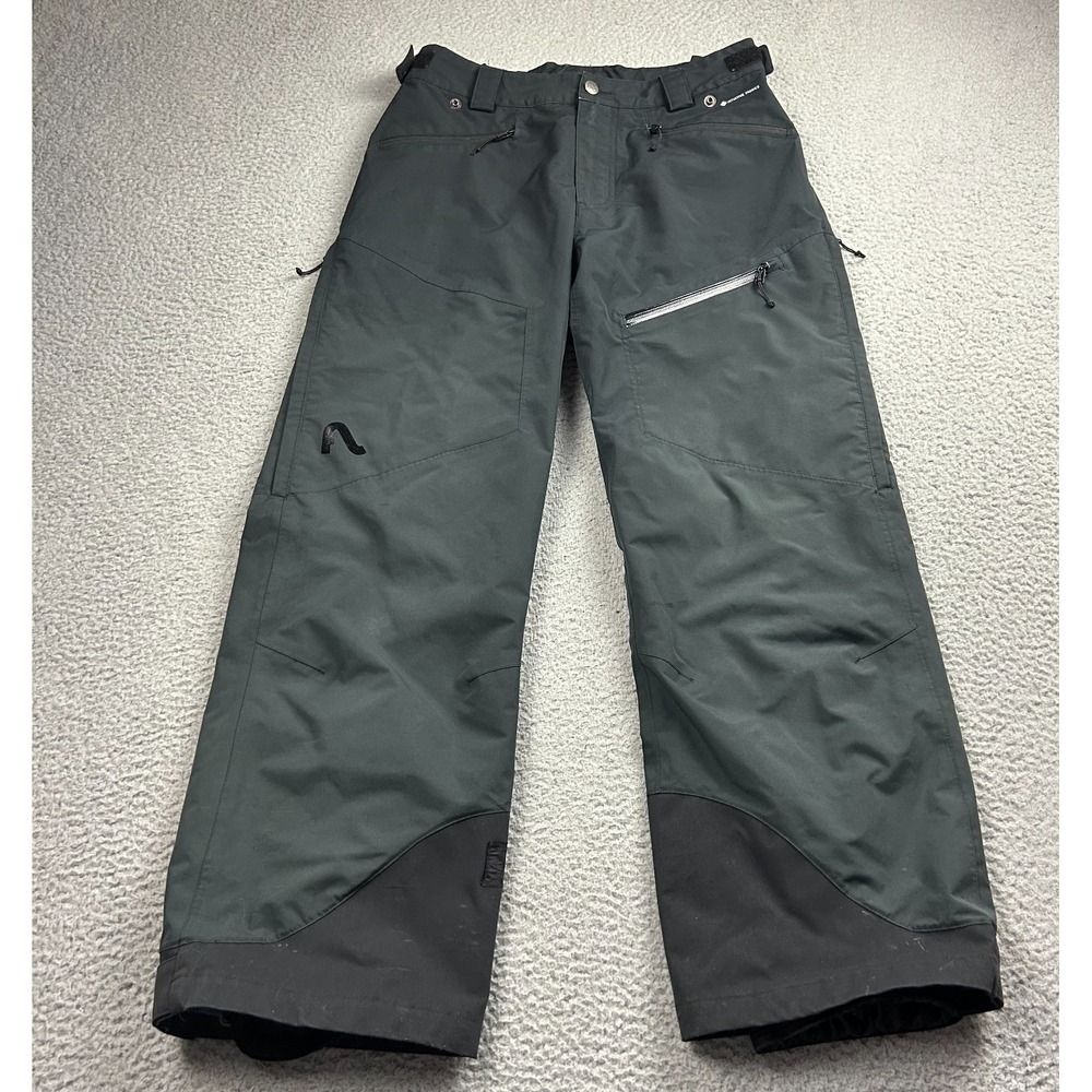 Flylow Snowman Insulated Pants Mens Small Black Ski Snow Intuitive Fabric  -read